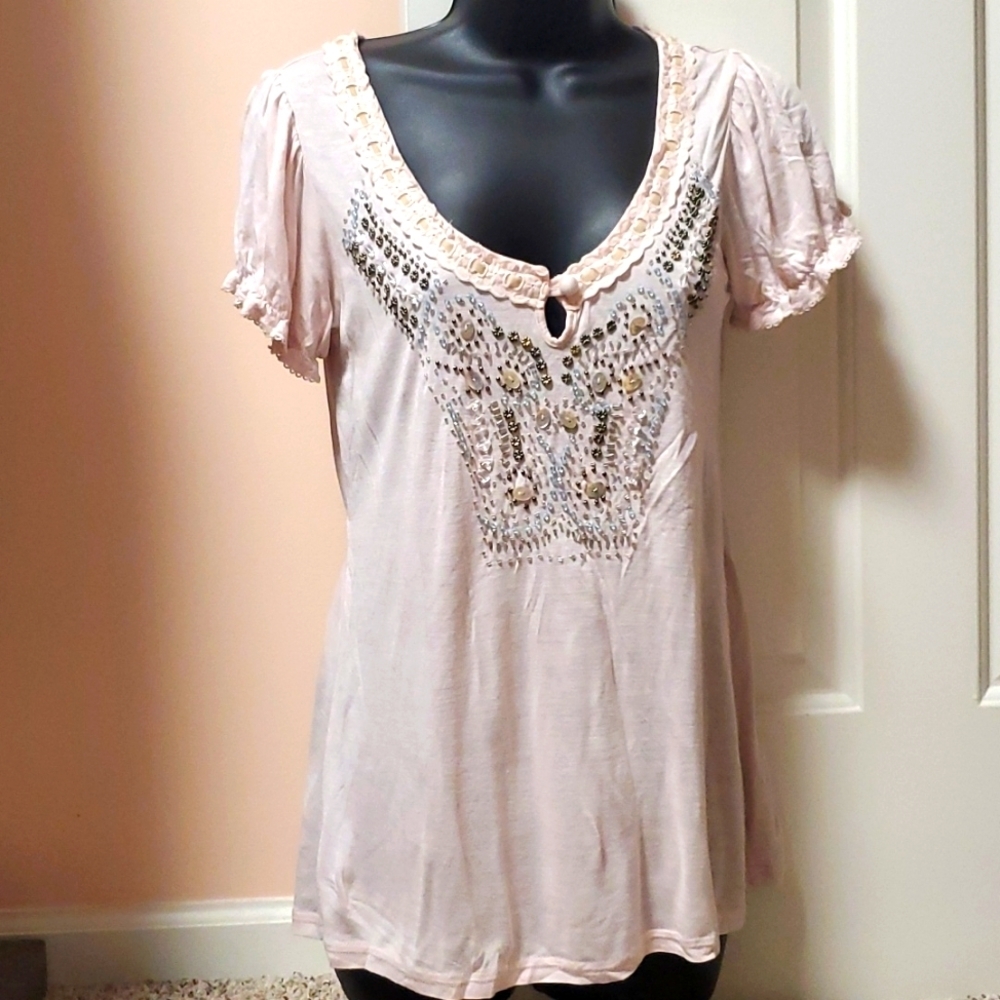 American Rag Embellished Top NWT